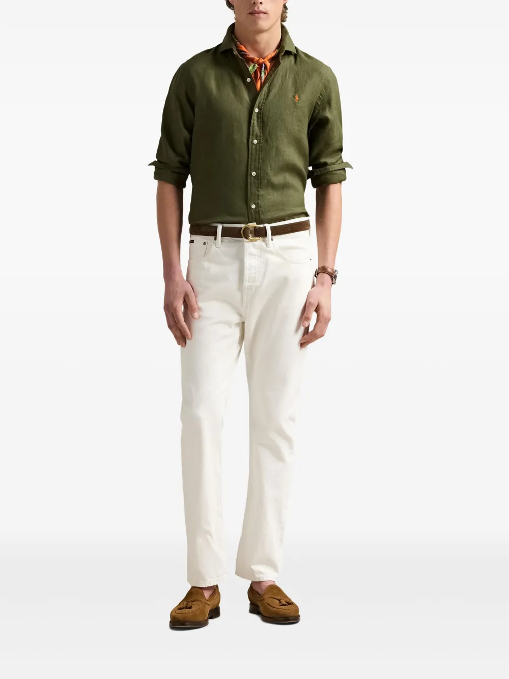 Polo Ralph Lauren Linnen overhemd Groen
