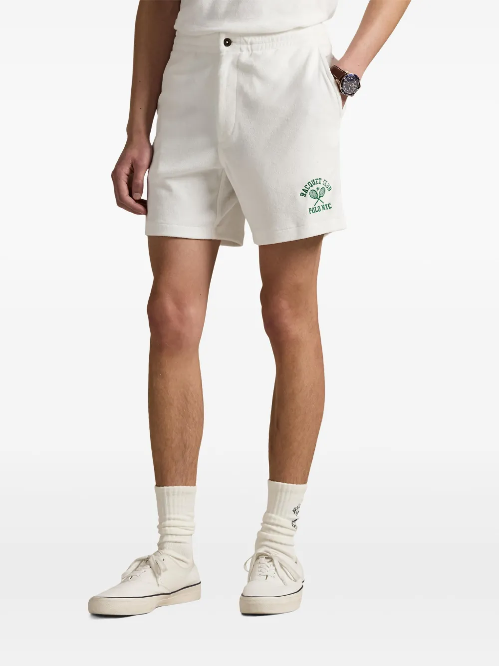 Polo Ralph Lauren Shorts met logoprint Wit