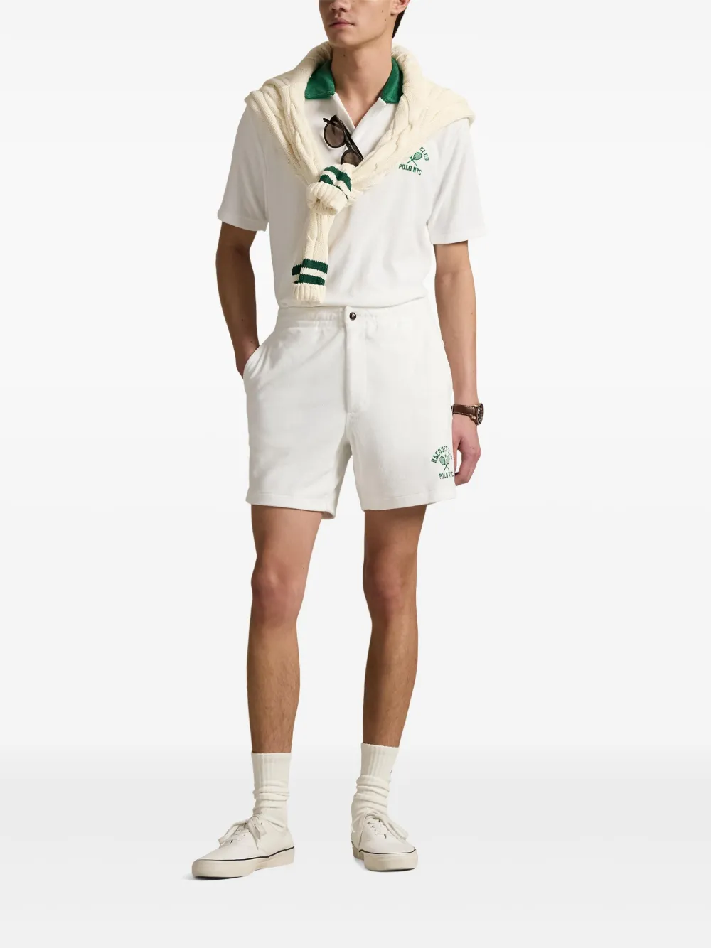 Polo Ralph Lauren Shorts met logoprint Wit