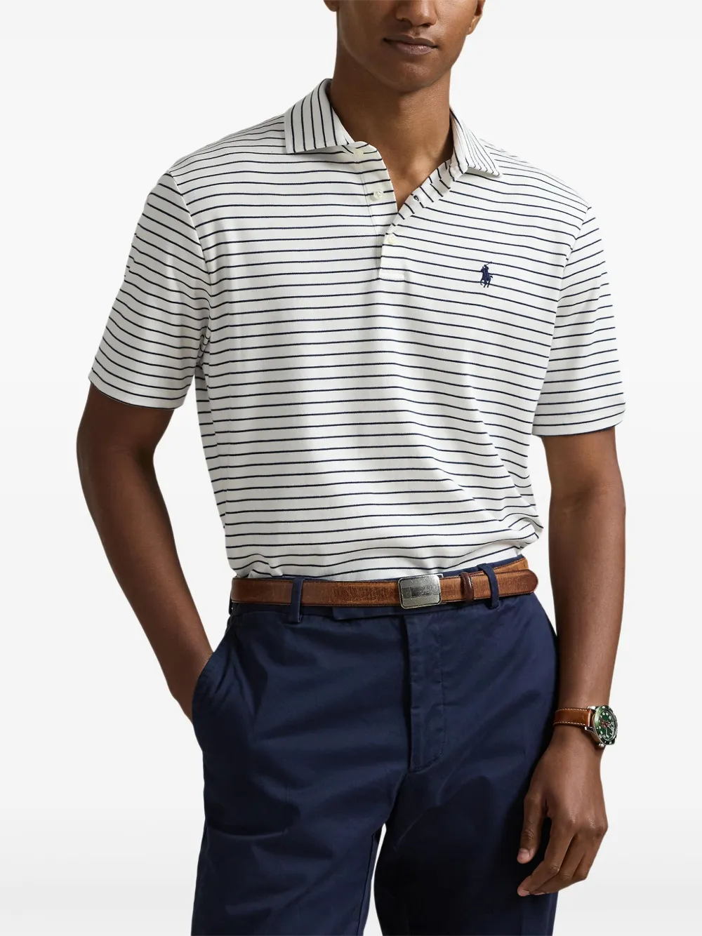Polo Ralph Lauren Gestreept poloshirt Wit