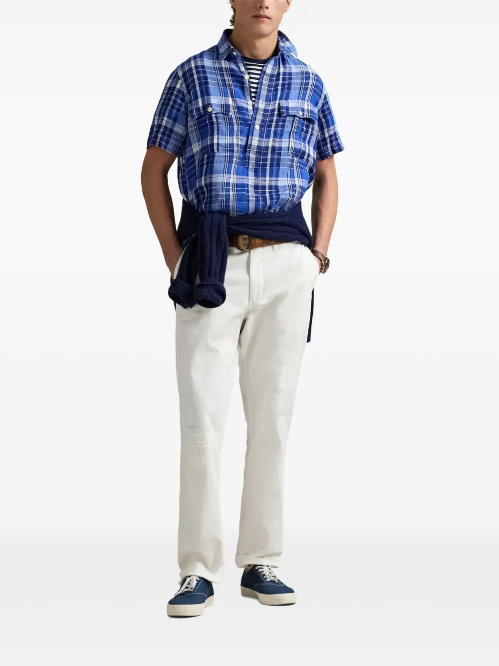 Polo Ralph Lauren Linnen overhemd Blauw