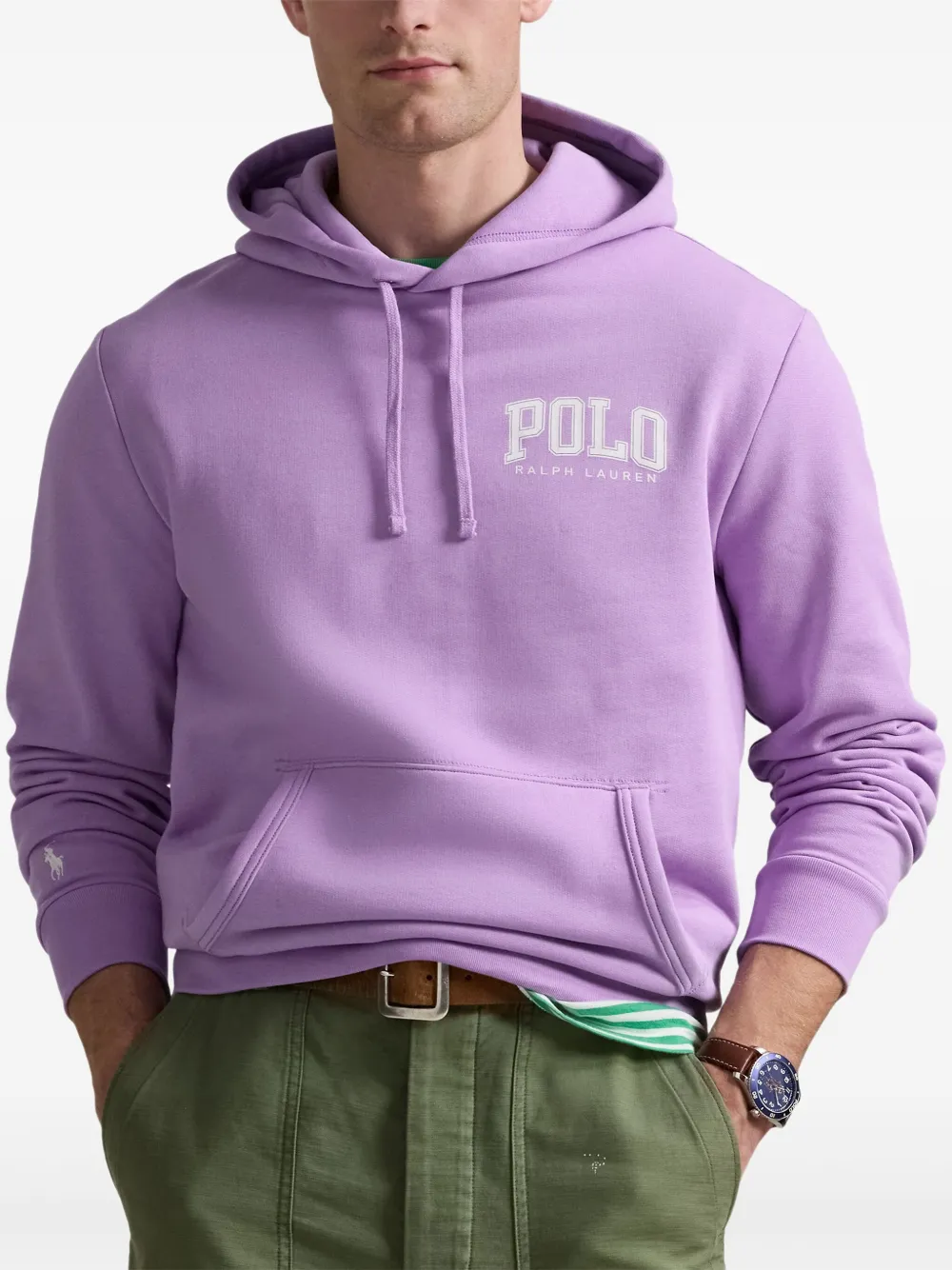 Polo Ralph Lauren Hoodie met logoprint Paars