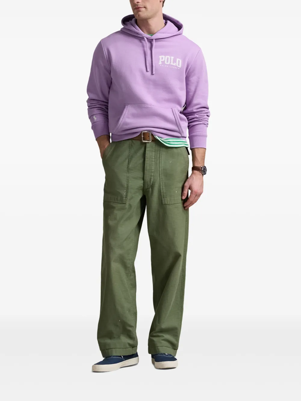 Polo Ralph Lauren Hoodie met logoprint Paars