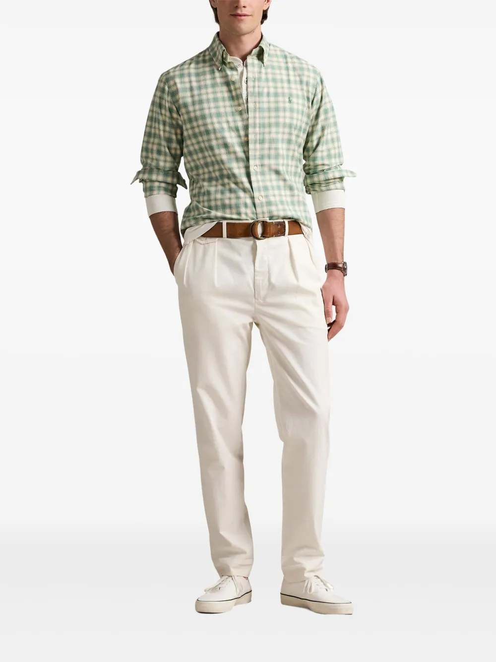 Polo Ralph Lauren Katoenen overhemd Groen