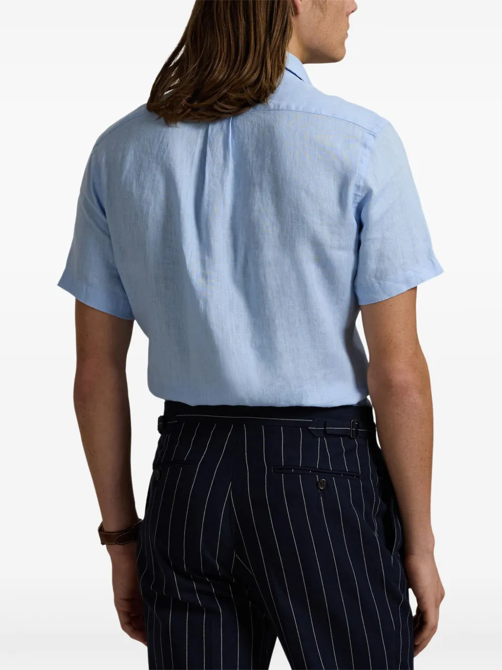 Polo Ralph Lauren Linnen overhemd Blauw