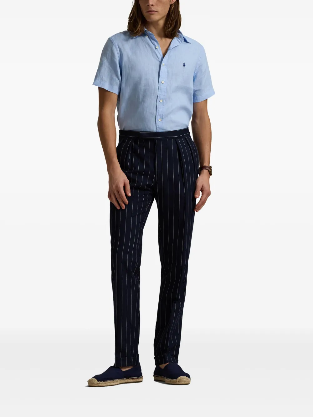 Polo Ralph Lauren Linnen overhemd Blauw