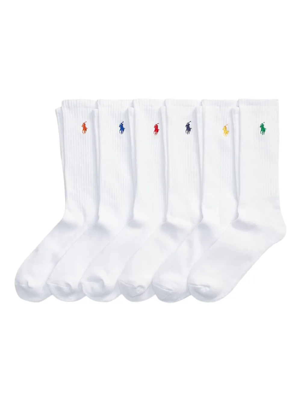 Polo Ralph Lauren Zes paar sokken met logo Wit