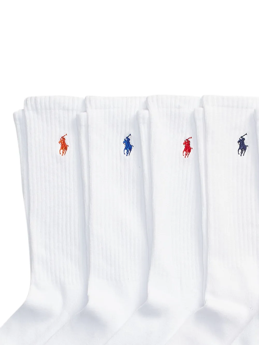 Polo Ralph Lauren Zes paar sokken met logo Wit