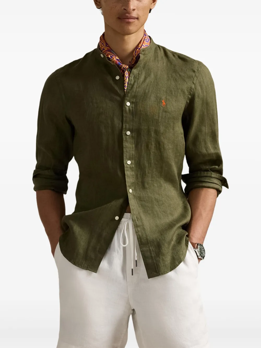Polo Ralph Lauren Linnen overhemd Groen