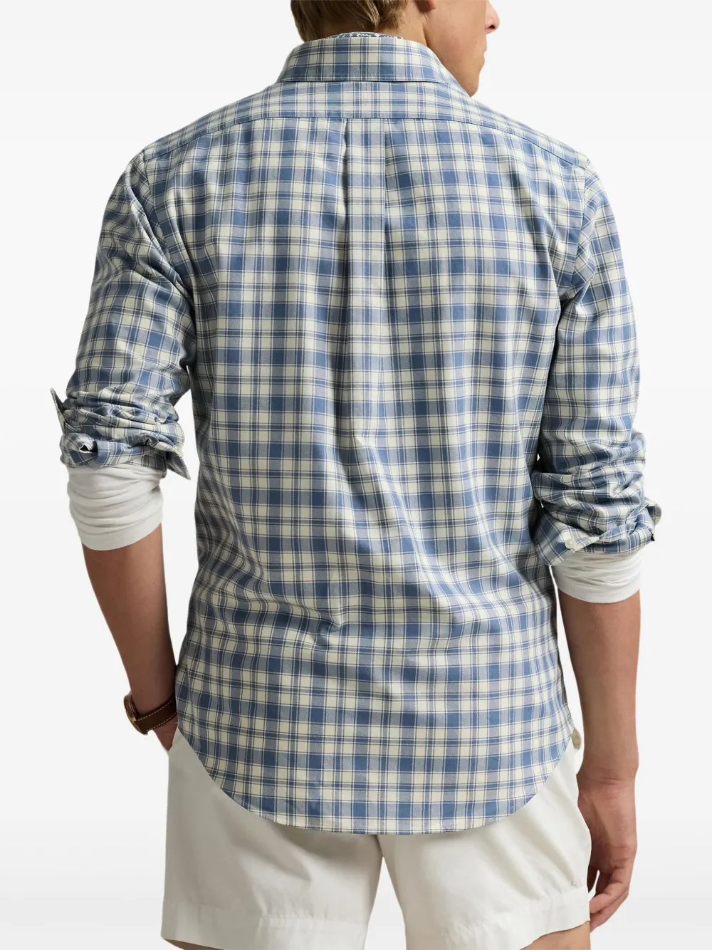Polo Ralph Lauren Geruit katoenen overhemd Blauw