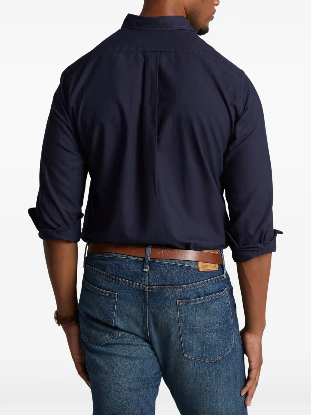 Polo Ralph Lauren Oxford overhemd met geverfd effect Blauw