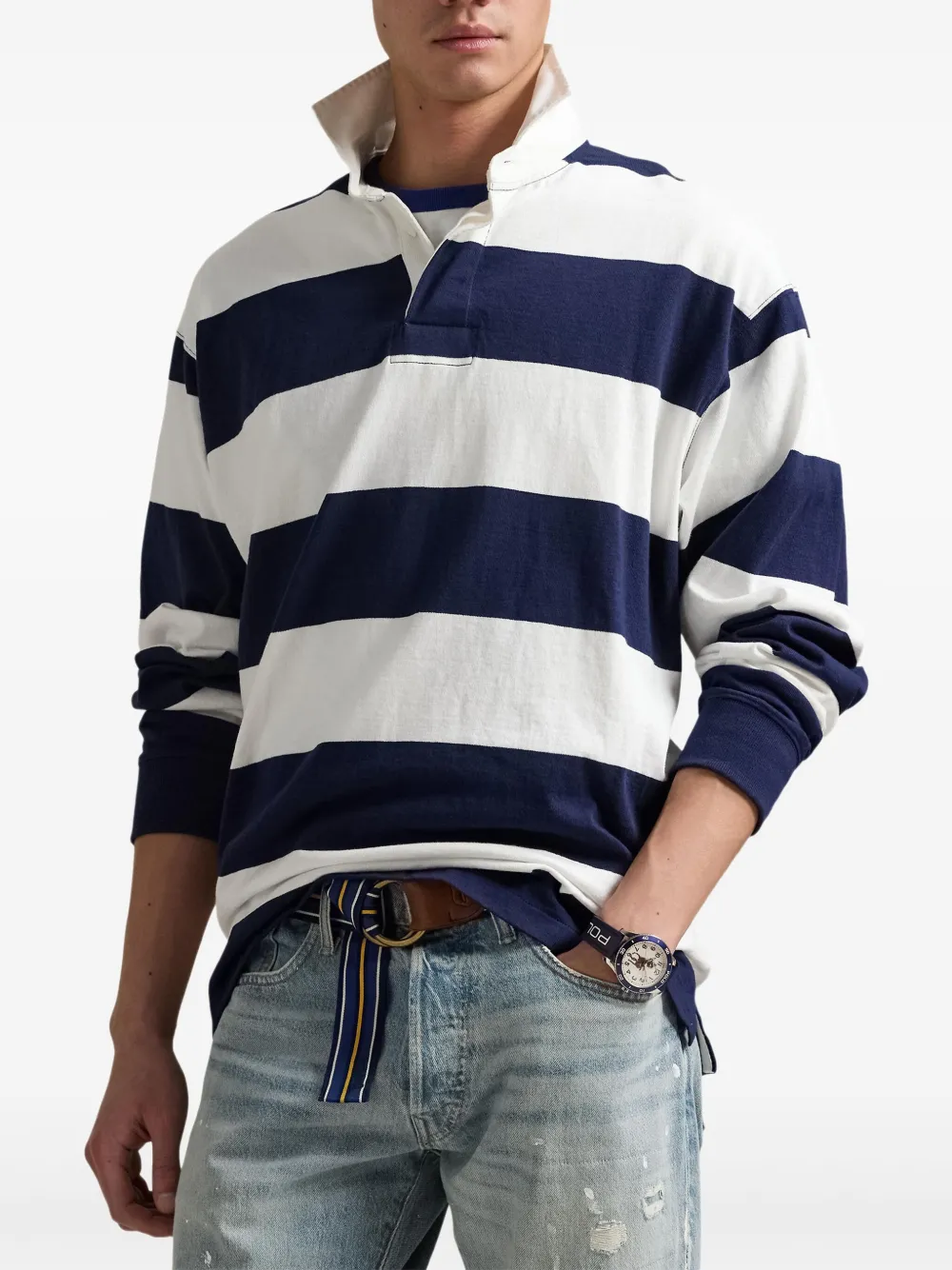 Polo Ralph Lauren Gestreept poloshirt Wit