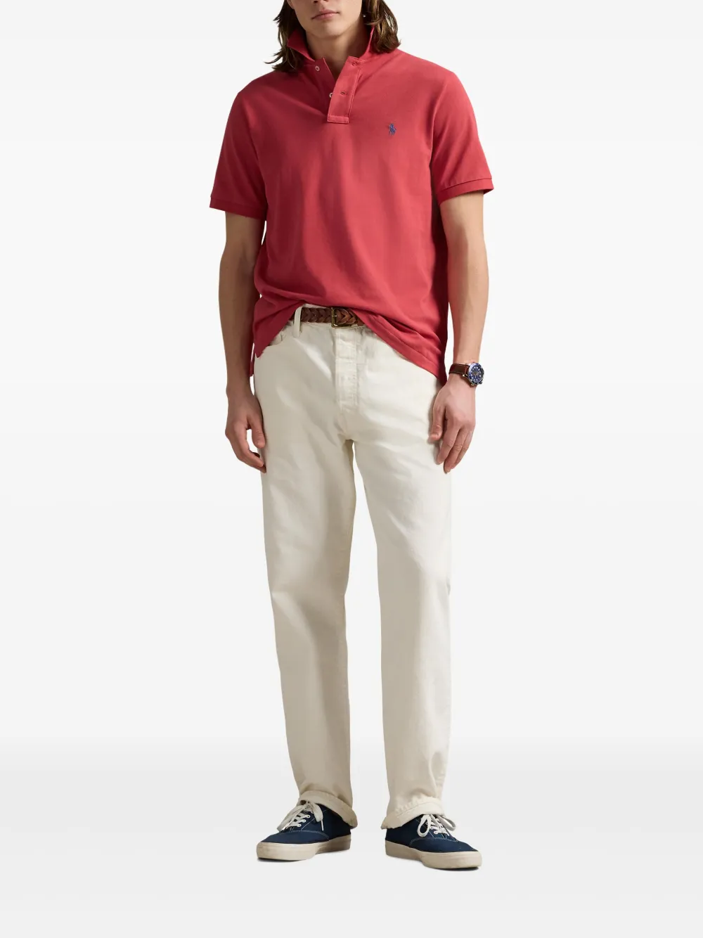 Polo Ralph Lauren Poloshirt met borduurwerk Rood