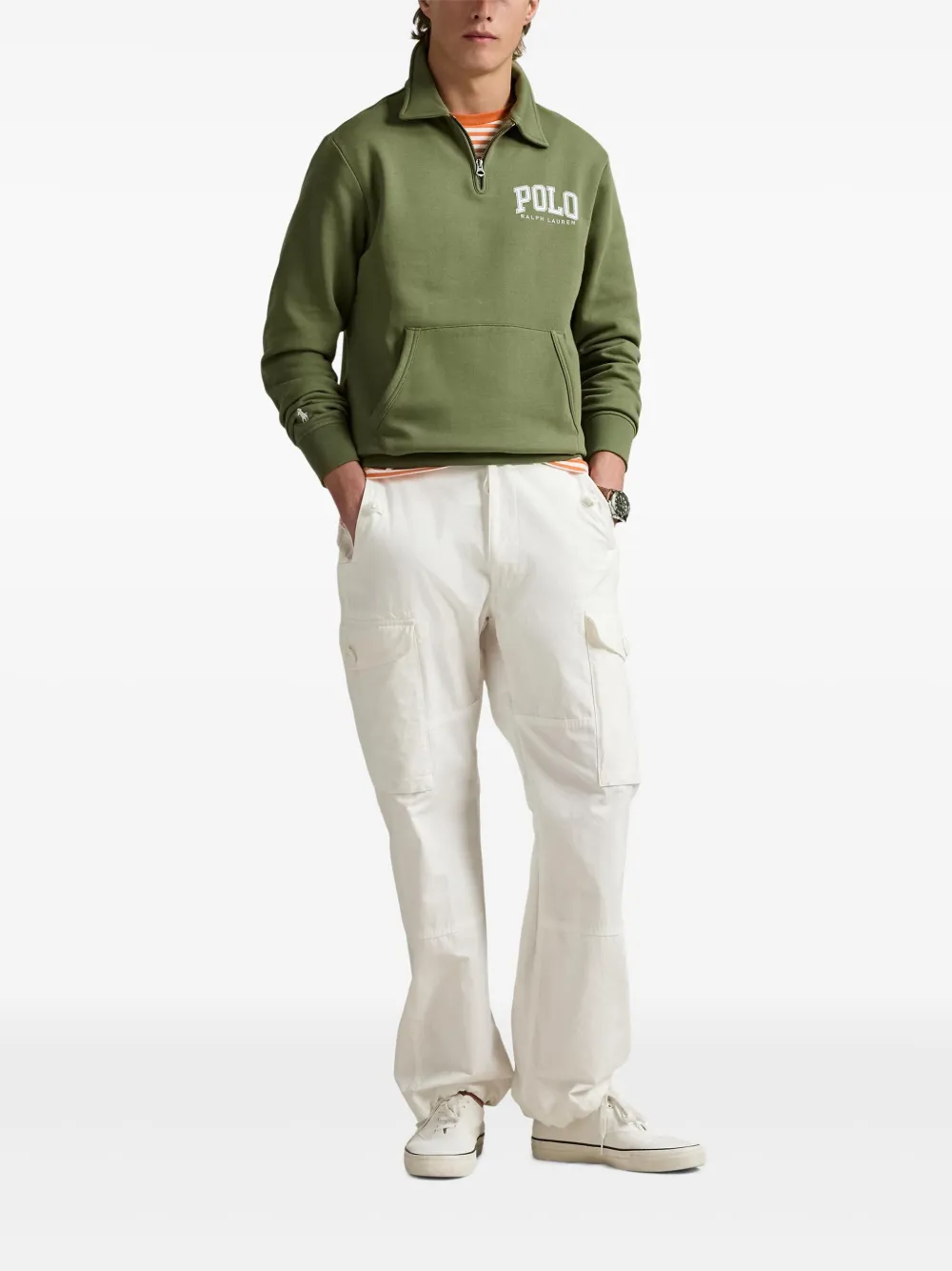 Polo Ralph Lauren Sweater met logoprint Groen