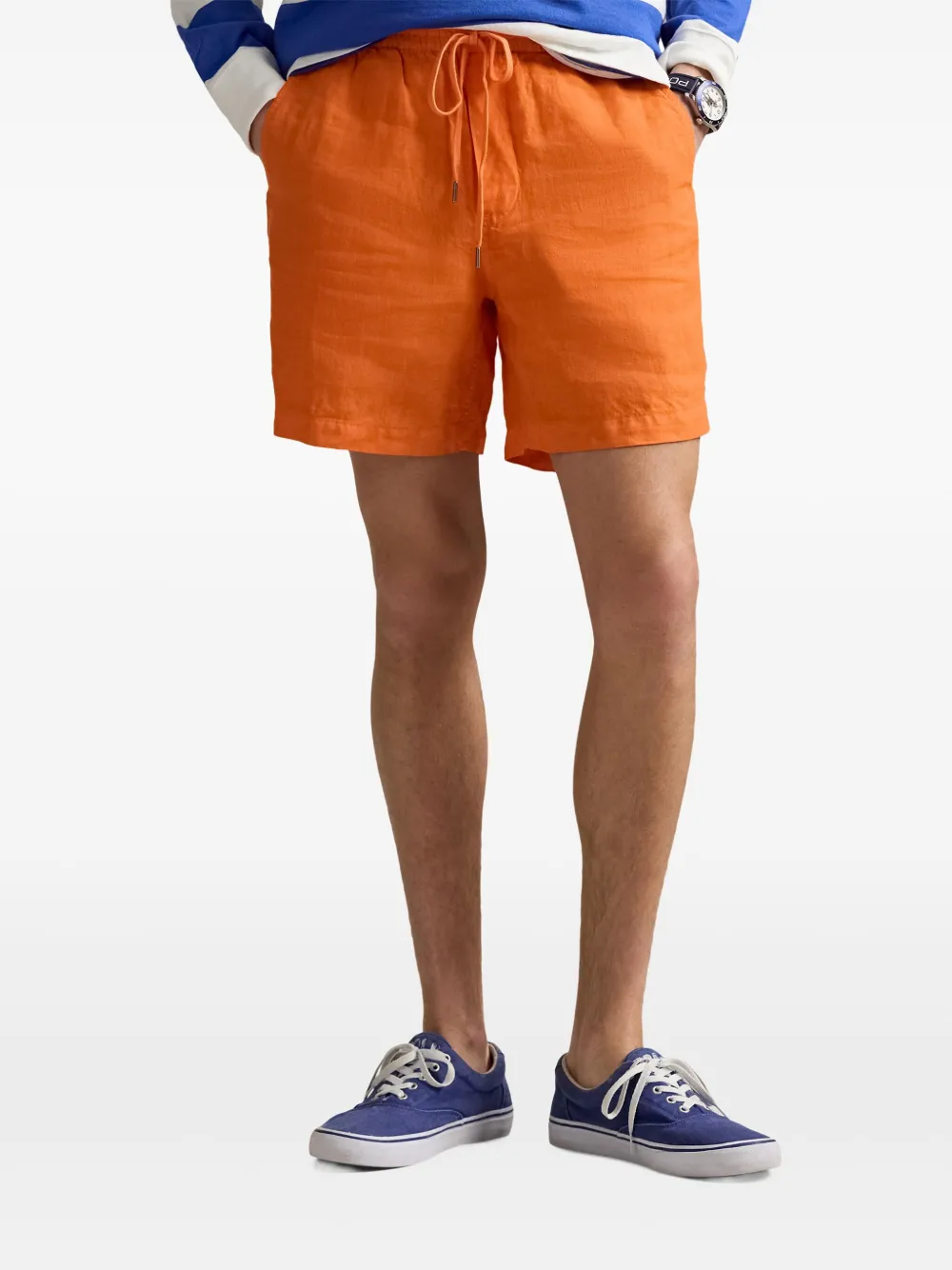 Polo Ralph Lauren Linnen bermuda shorts Oranje