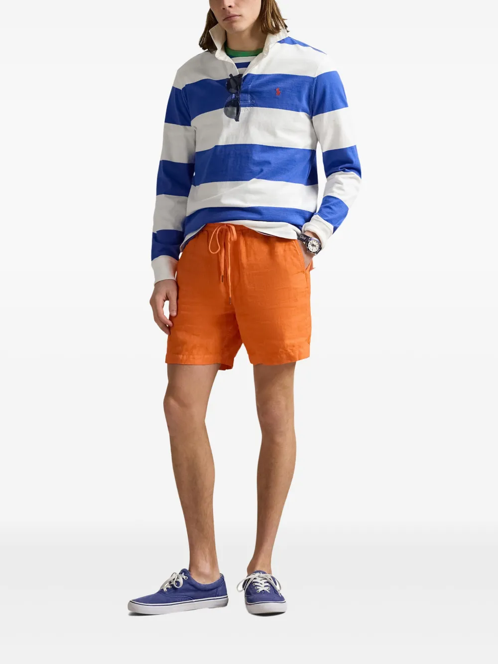 Polo Ralph Lauren Linnen bermuda shorts Oranje