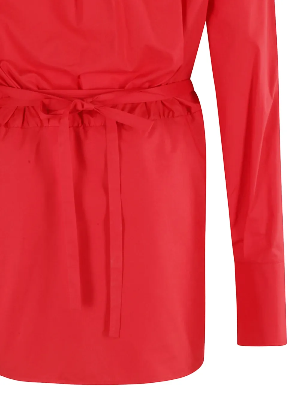 Federica Tosi button-fastening mini shirt dress - Red