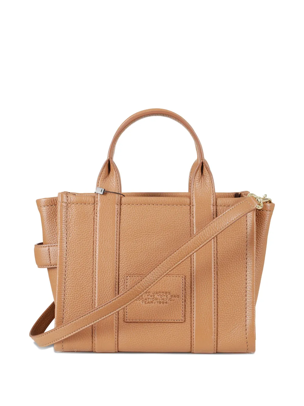 Marc Jacobs The Leather kleine shopper Bruin