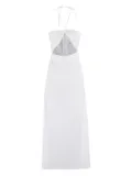 Federica Tosi cut-out halterneck dress - White
