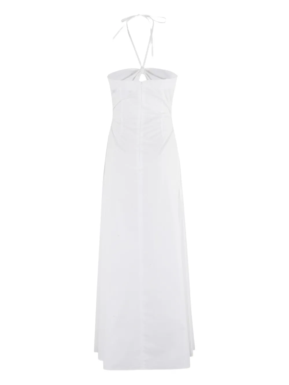 Federica Tosi cut-out halterneck dress - Wit