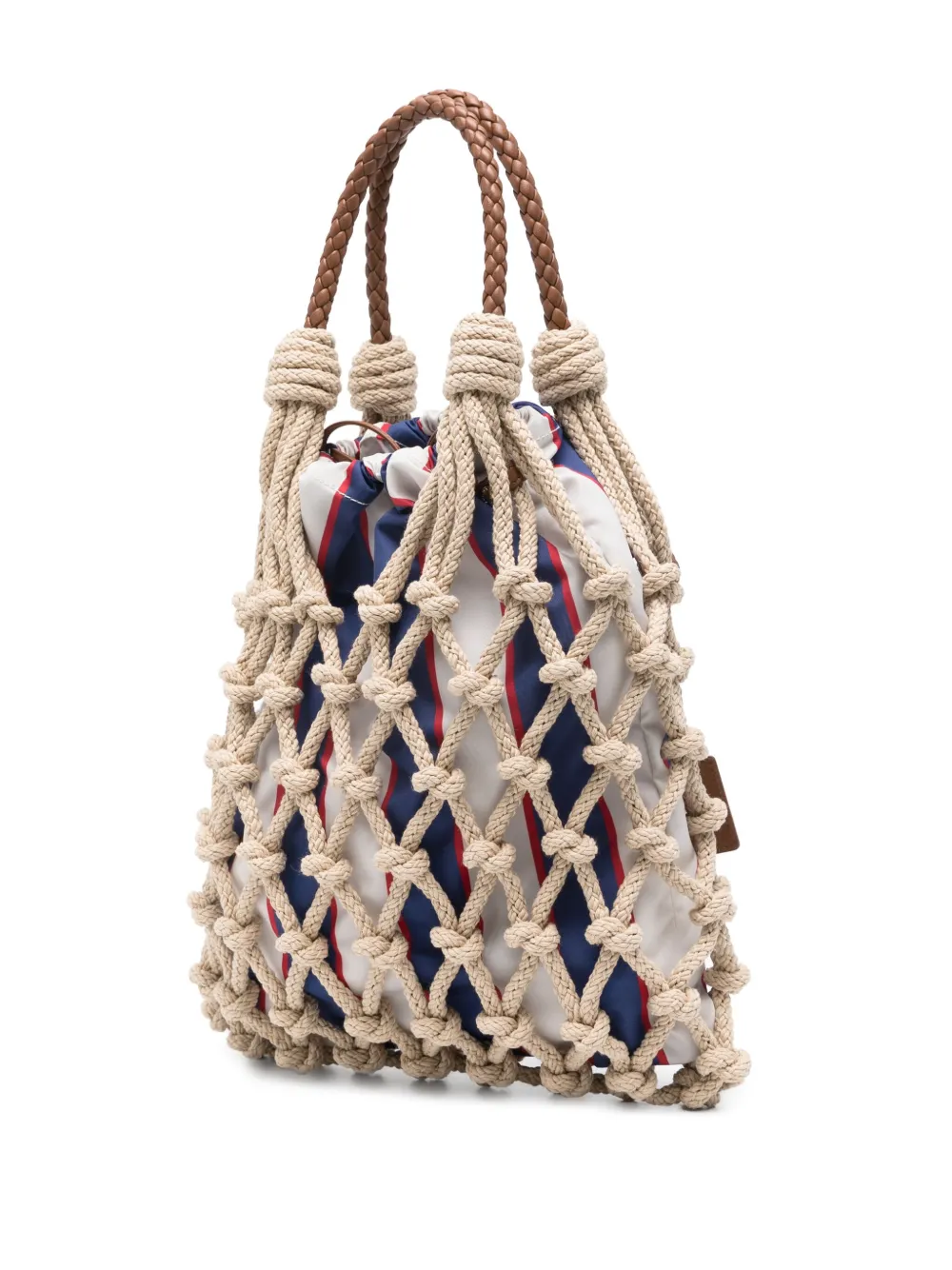 Prada Geknoopte shopper Beige