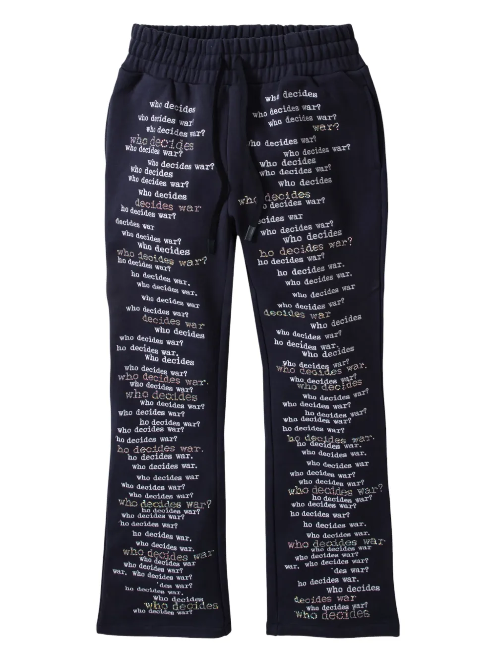Who Decides War Scripture track pants | Blue | Image 1