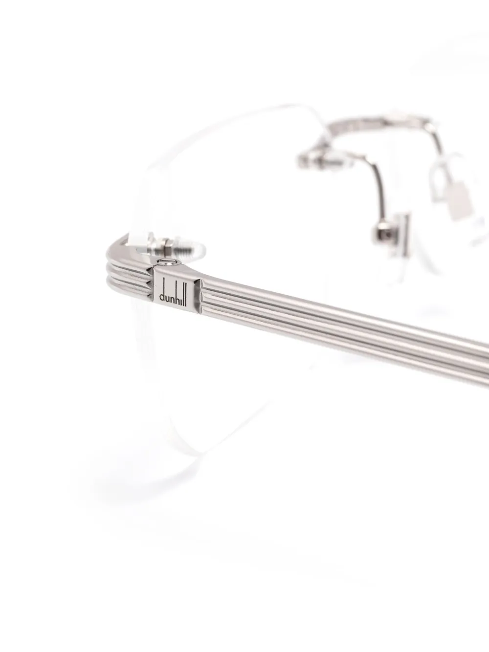  Dunhill Square-frame Glasses - Silver 