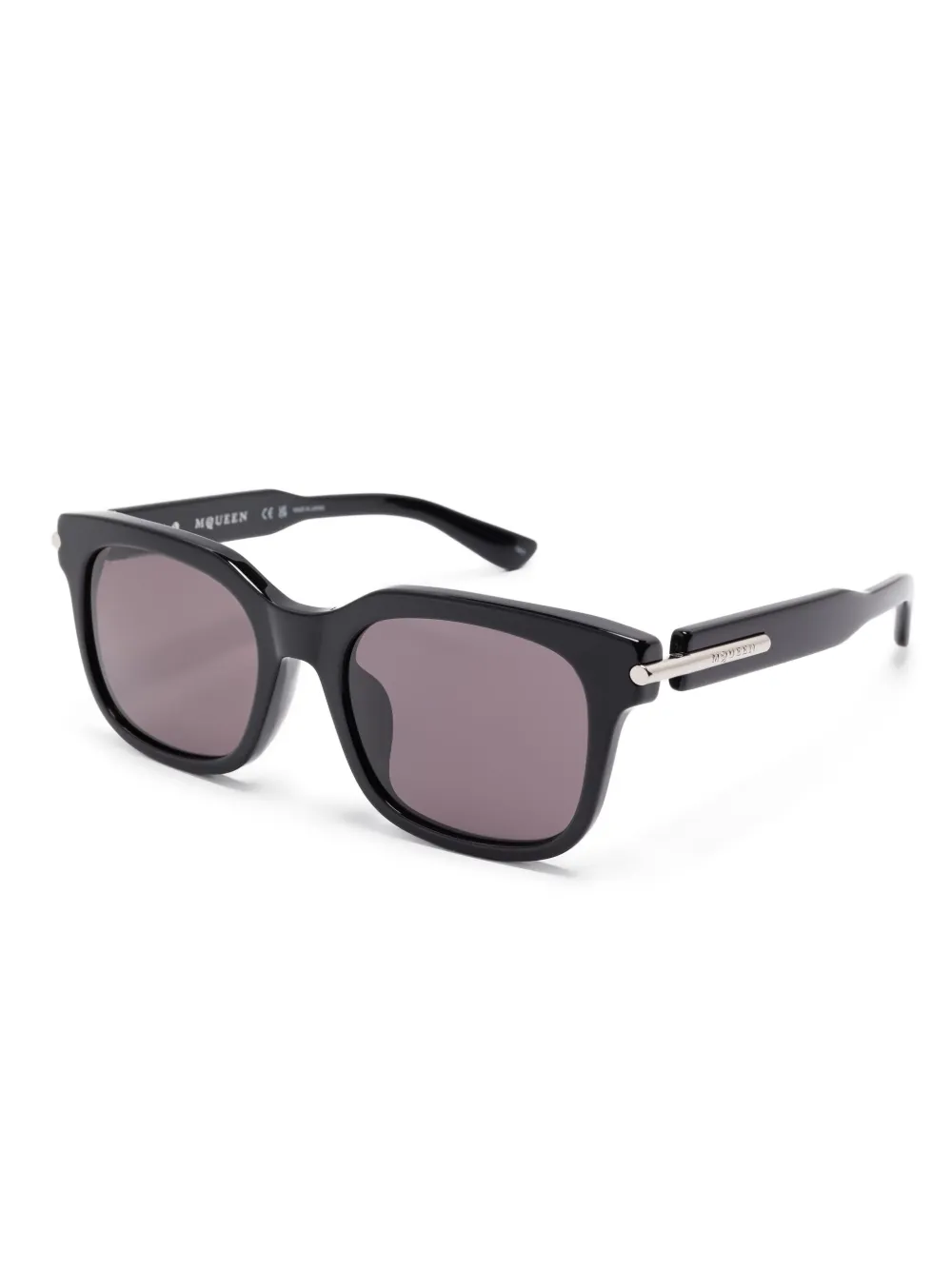 Alexander McQueen Eyewear AM0496SA 001 zonnebril - Zwart