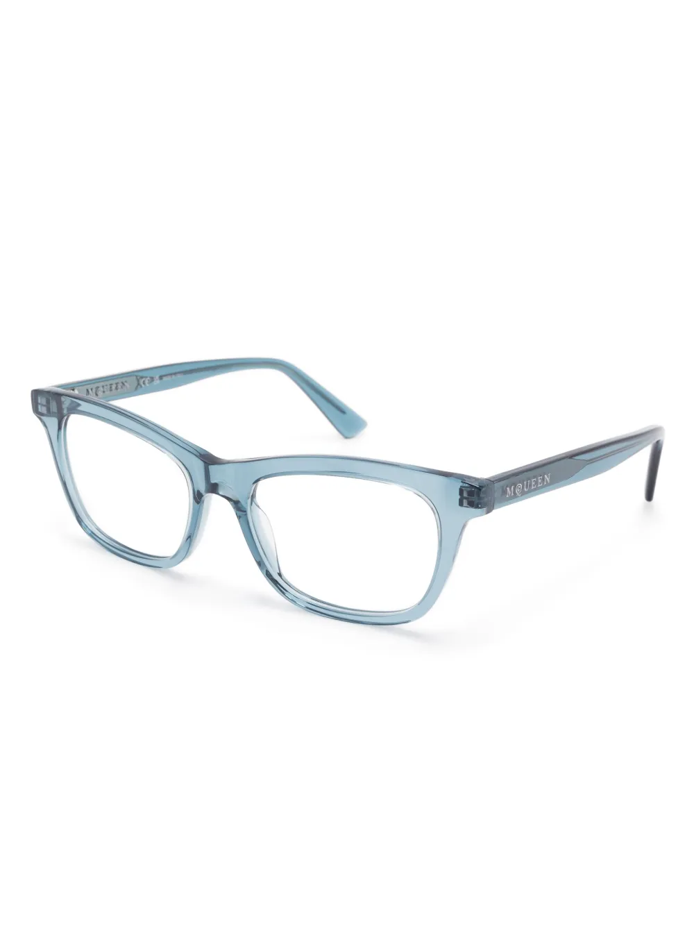Alexander McQueen Eyewear AM0515O 010 bril - Blauw