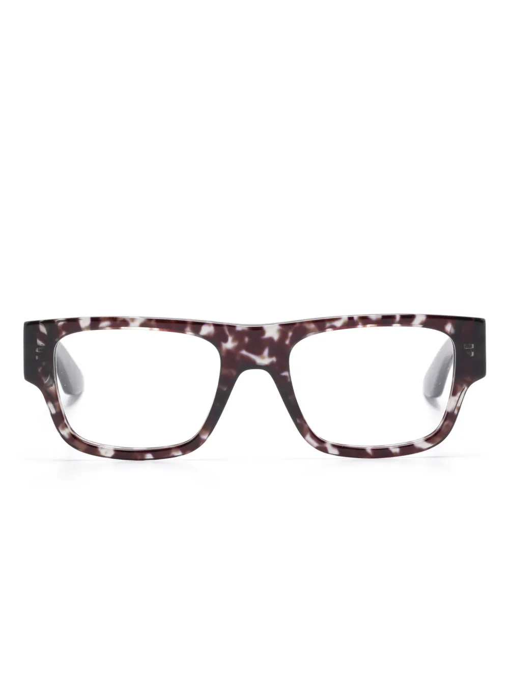 Alexander McQueen Eyewear tortoiseshell-effect glasses | Black | Image 1