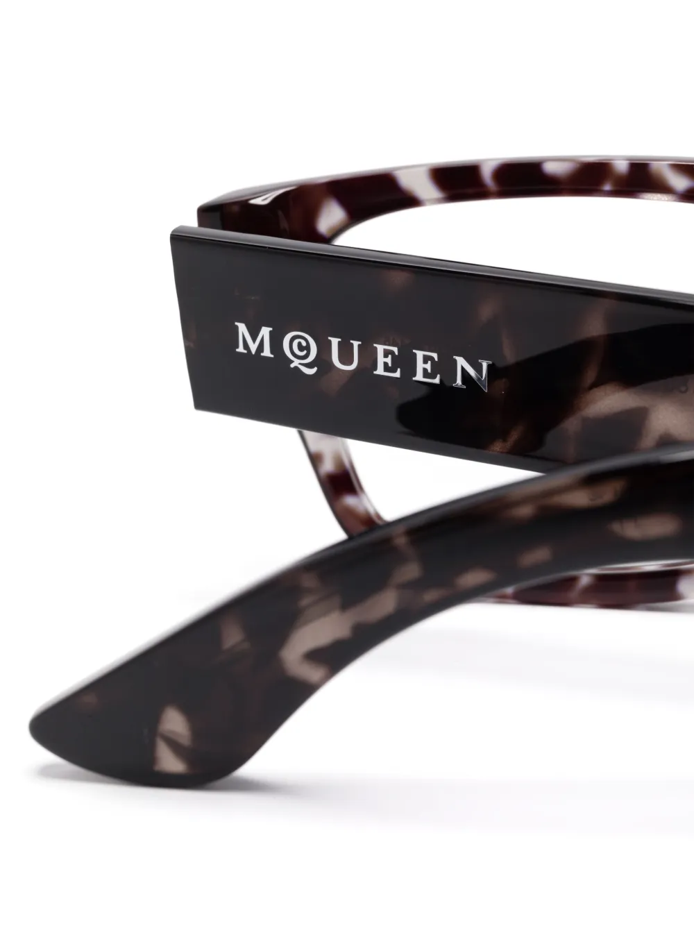 Alexander McQueen Eyewear Bril met schildpadschild-effect Zwart