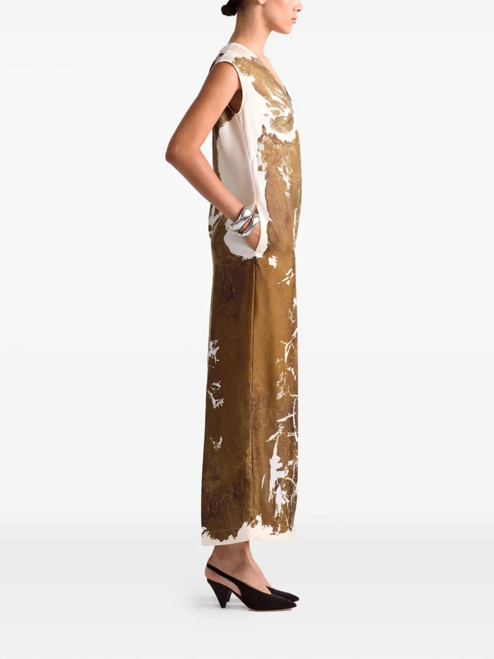 Altuzarra Cherie jurk Bruin
