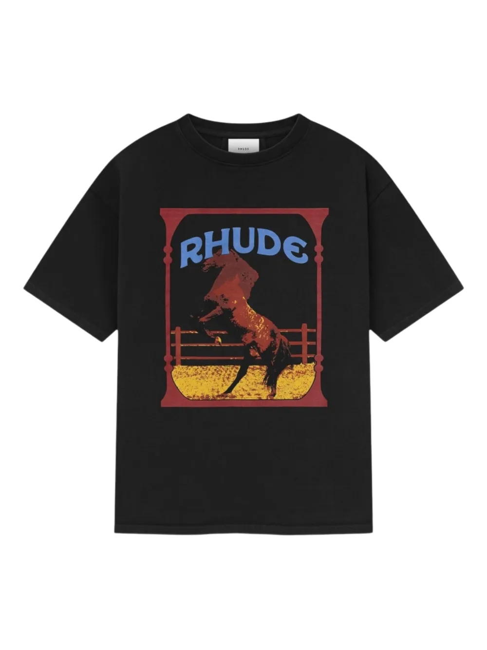 RHUDE Cadre T-shirt Zwart