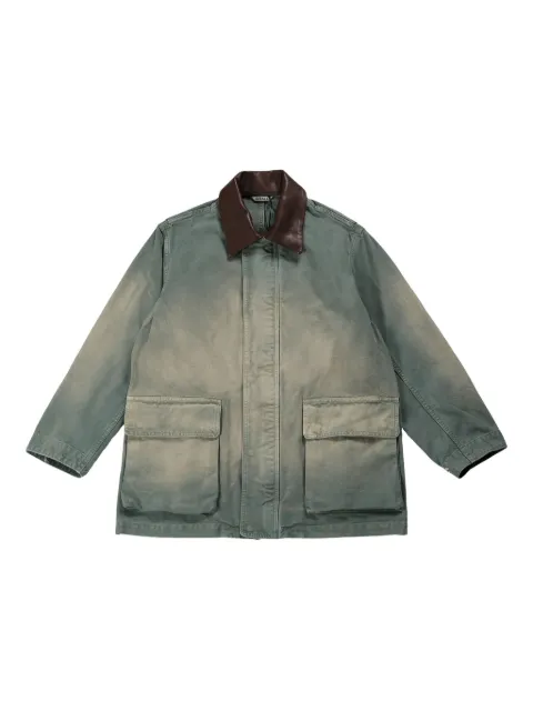 Auralee contrasting-collar jacket