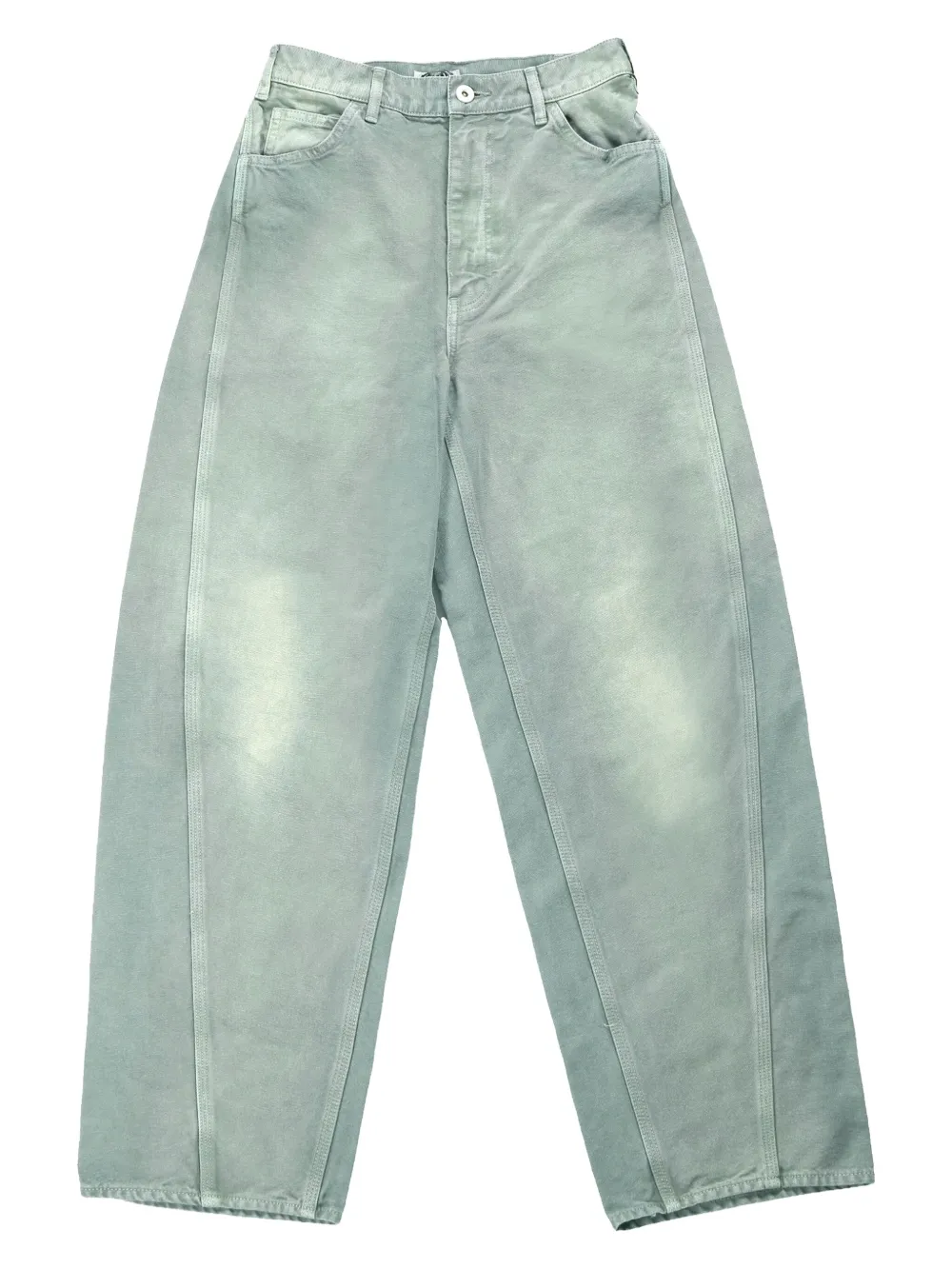 Auralee cotton tapered jeans - グリーン Auralee cotton tapered jeans - グリーン