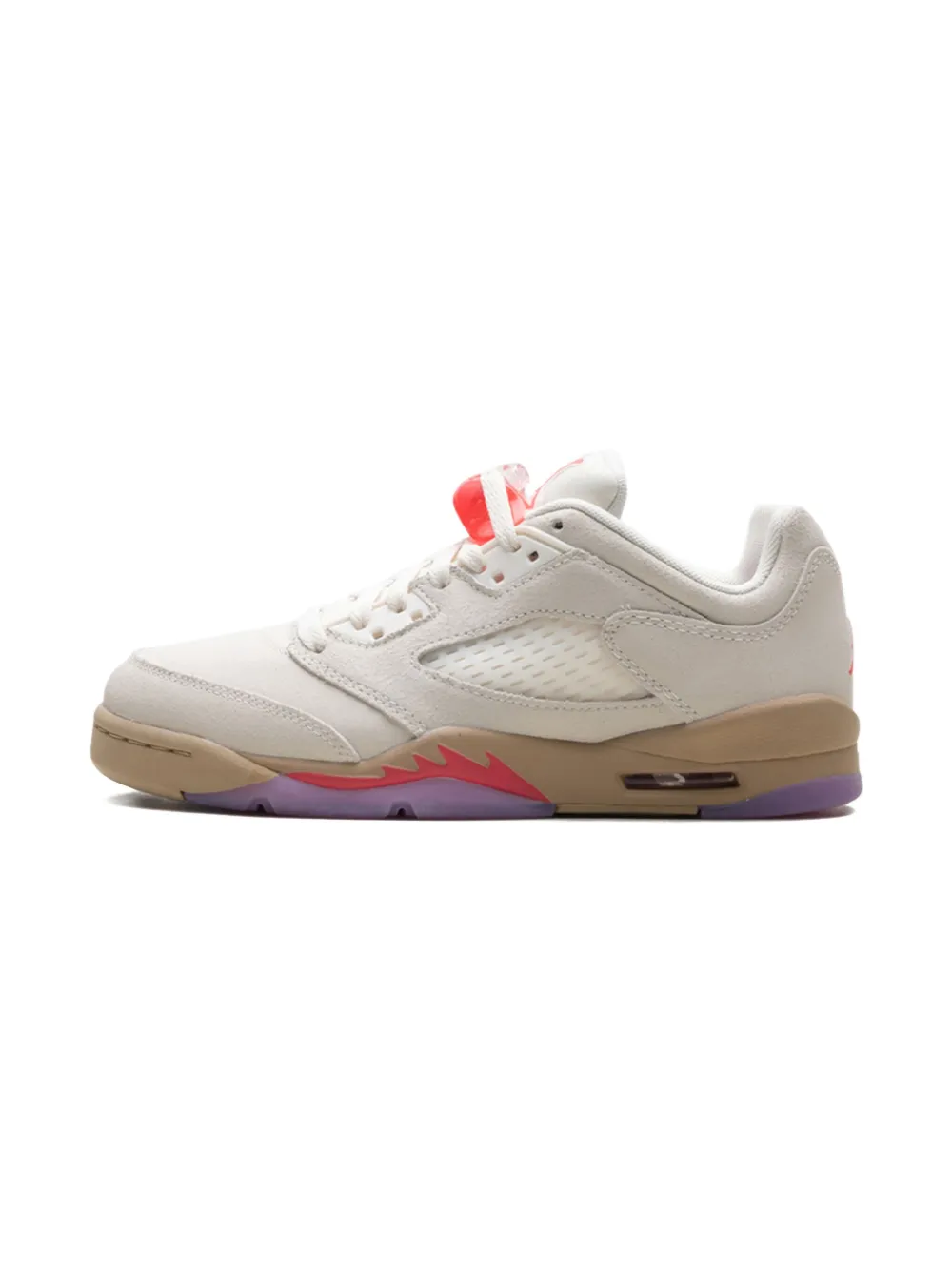 Jordan Kids Air Jordan 5 " Pale Ivory Fusion Red Desert Rush Fuchsia White" sneakers Neutrals