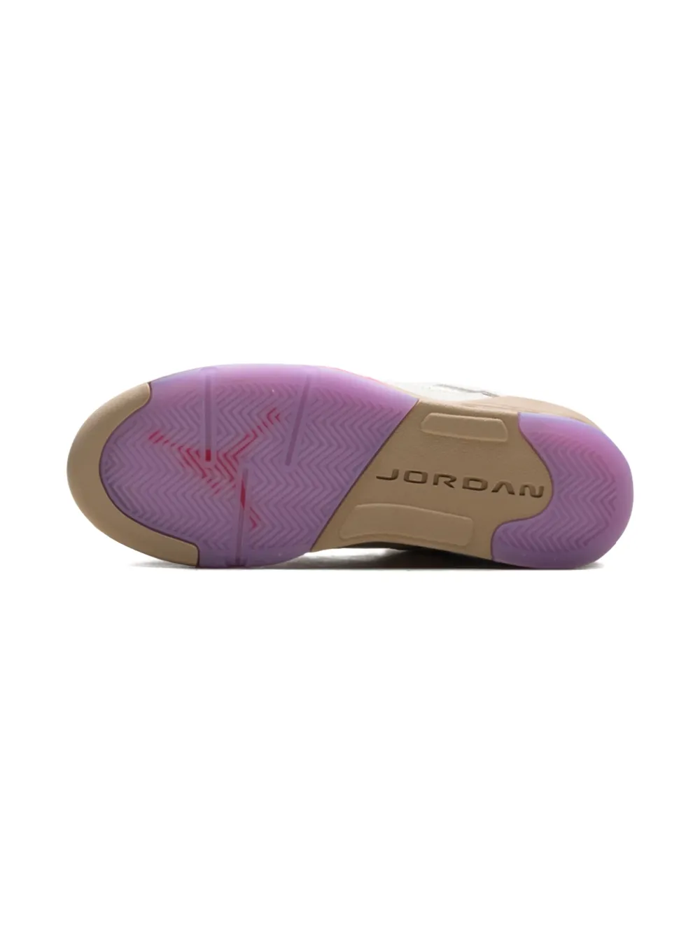 Jordan Kids Air Jordan 5 " Pale Ivory Fusion Red Desert Rush Fuchsia White" sneakers Neutrals
