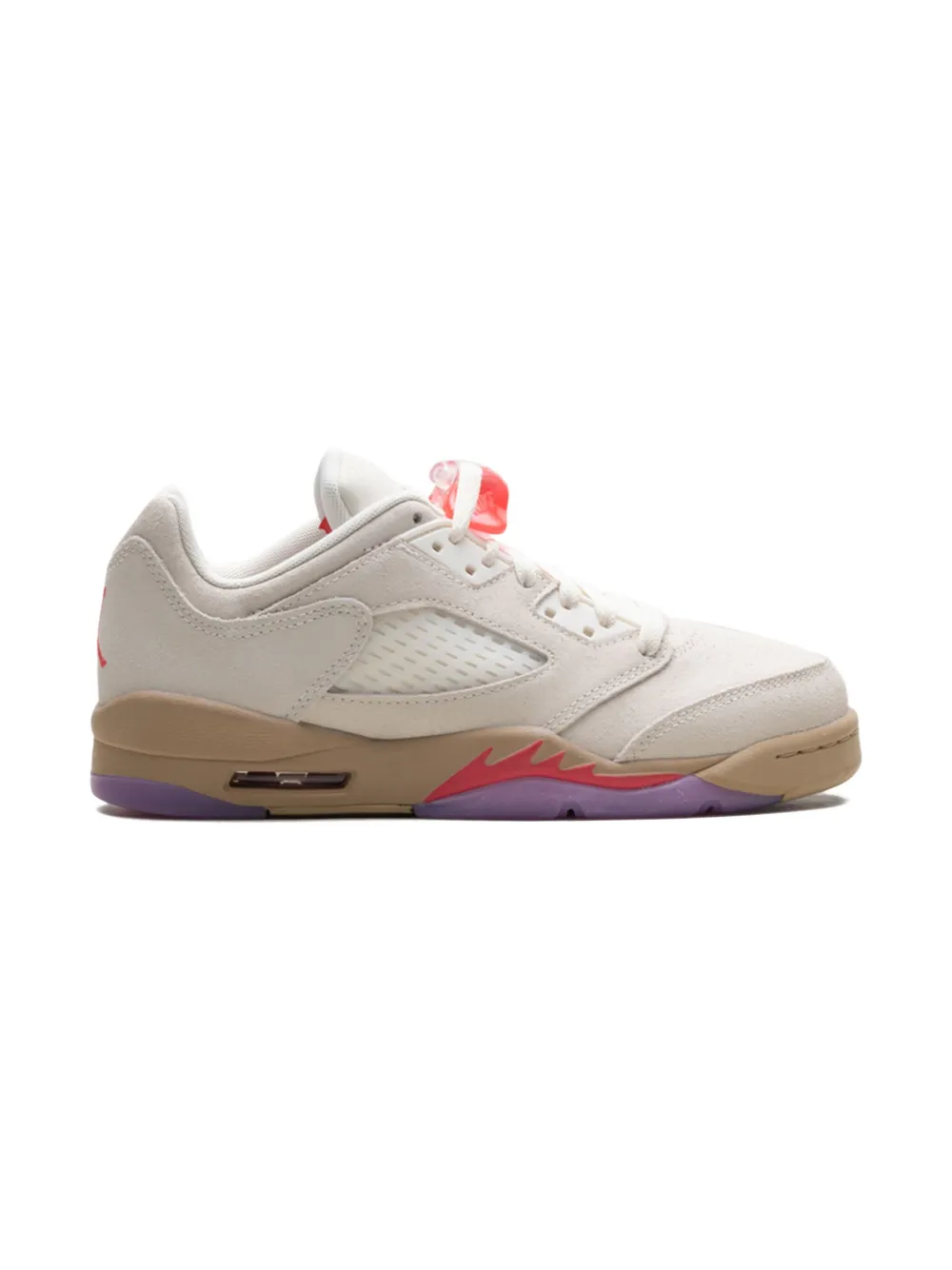 Jordan Kids Air Jordan 5 " Pale Ivory Fusion Red Desert Rush Fuchsia White" sneakers Neutrals