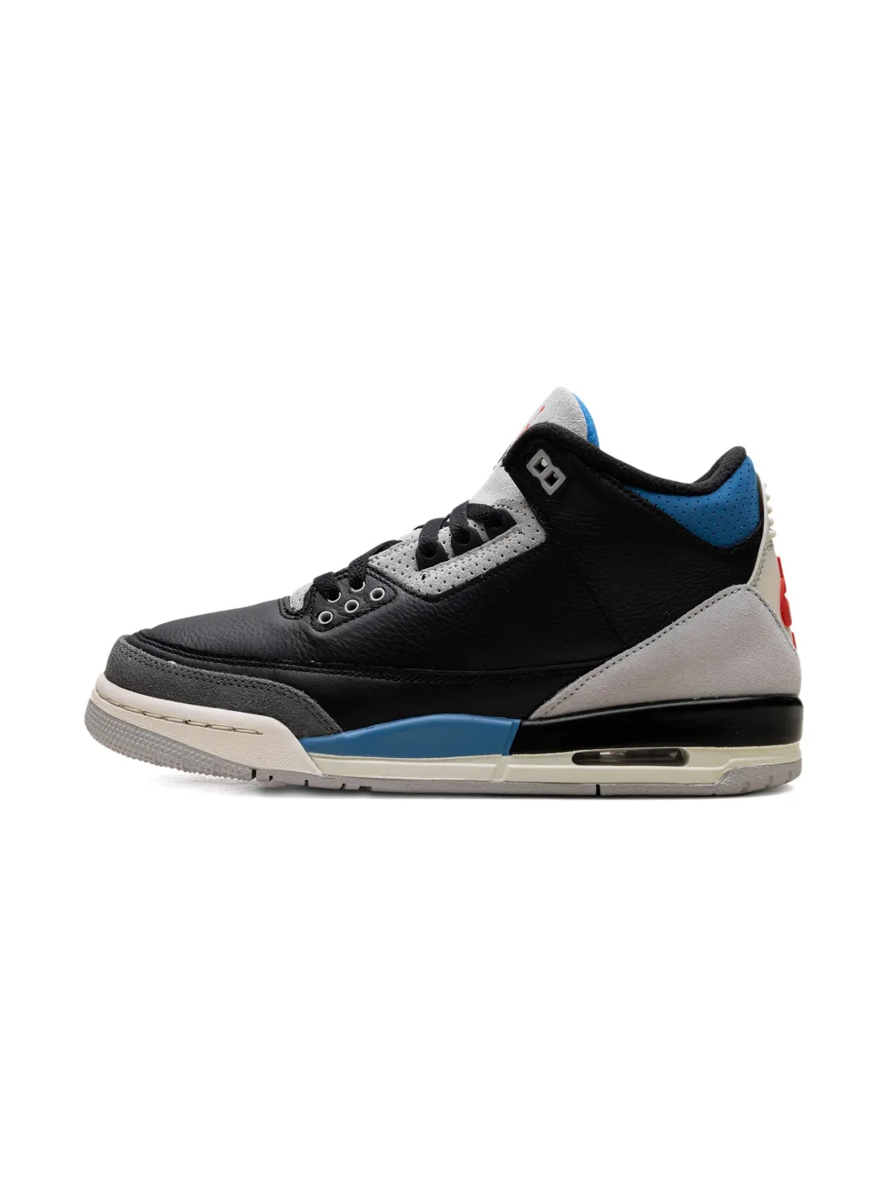 Jordan Kids Air Jordan 3 "Black Neutral Grey Military Blue Chile Red" sneakers