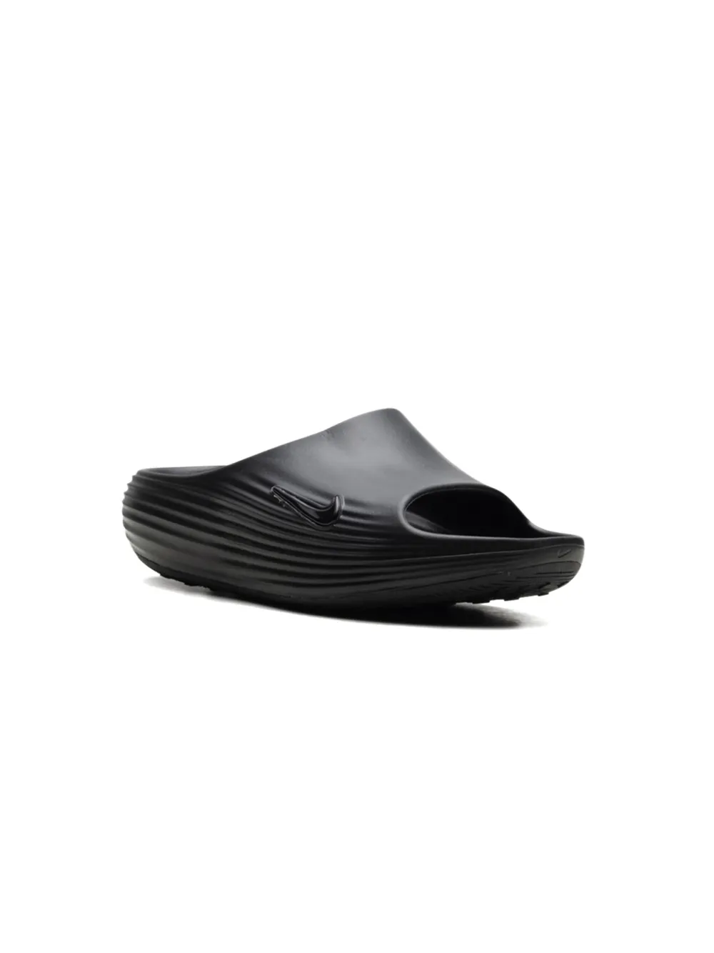 Nike ReactX Rejuven8 "Triple Black" slides | Image 2