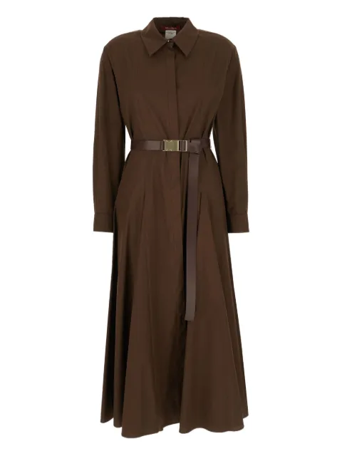 Max Mara belted poplin shirt dress