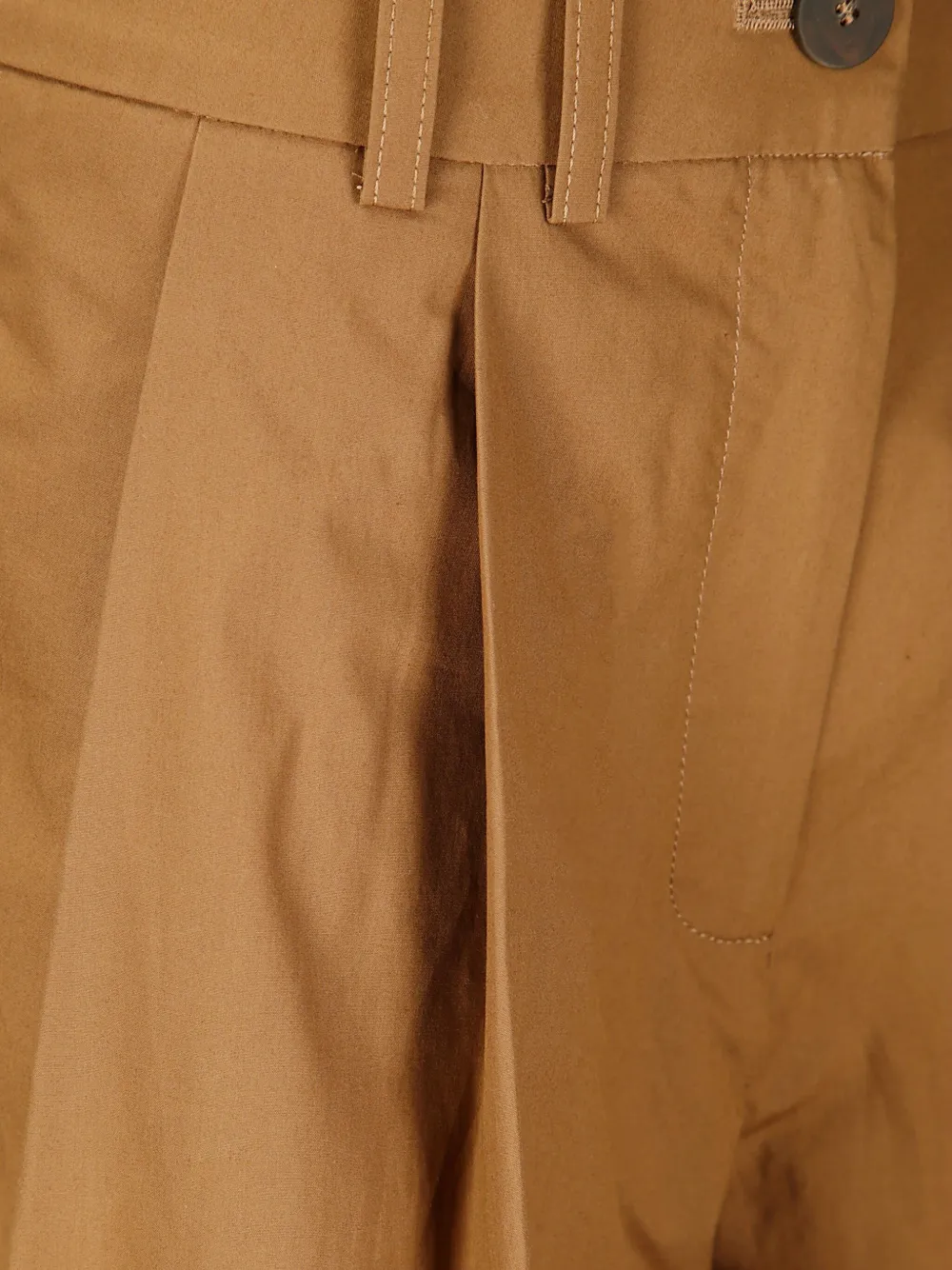 Studio Nicholson Katoenen shorts Bruin