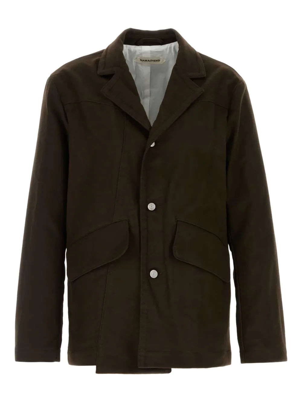 Namacheko Moleskin cotton blazer | Brown | Image 1