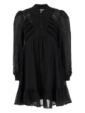 Weekend Max Mara lace-insert ruffled mini dress - Black
