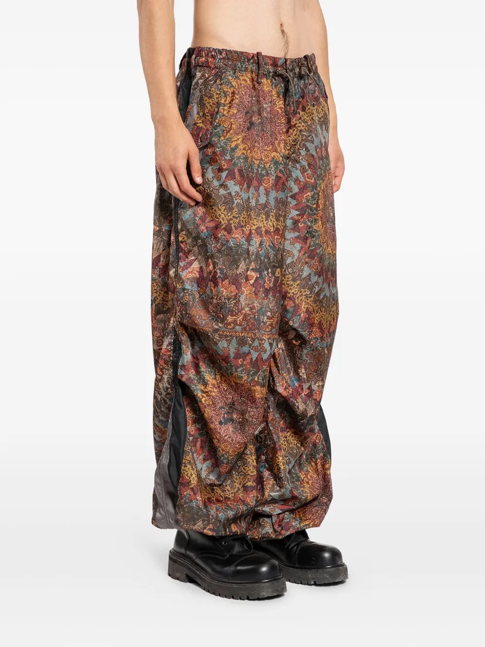 KHOKI Broek met wijde pijpen Bruin