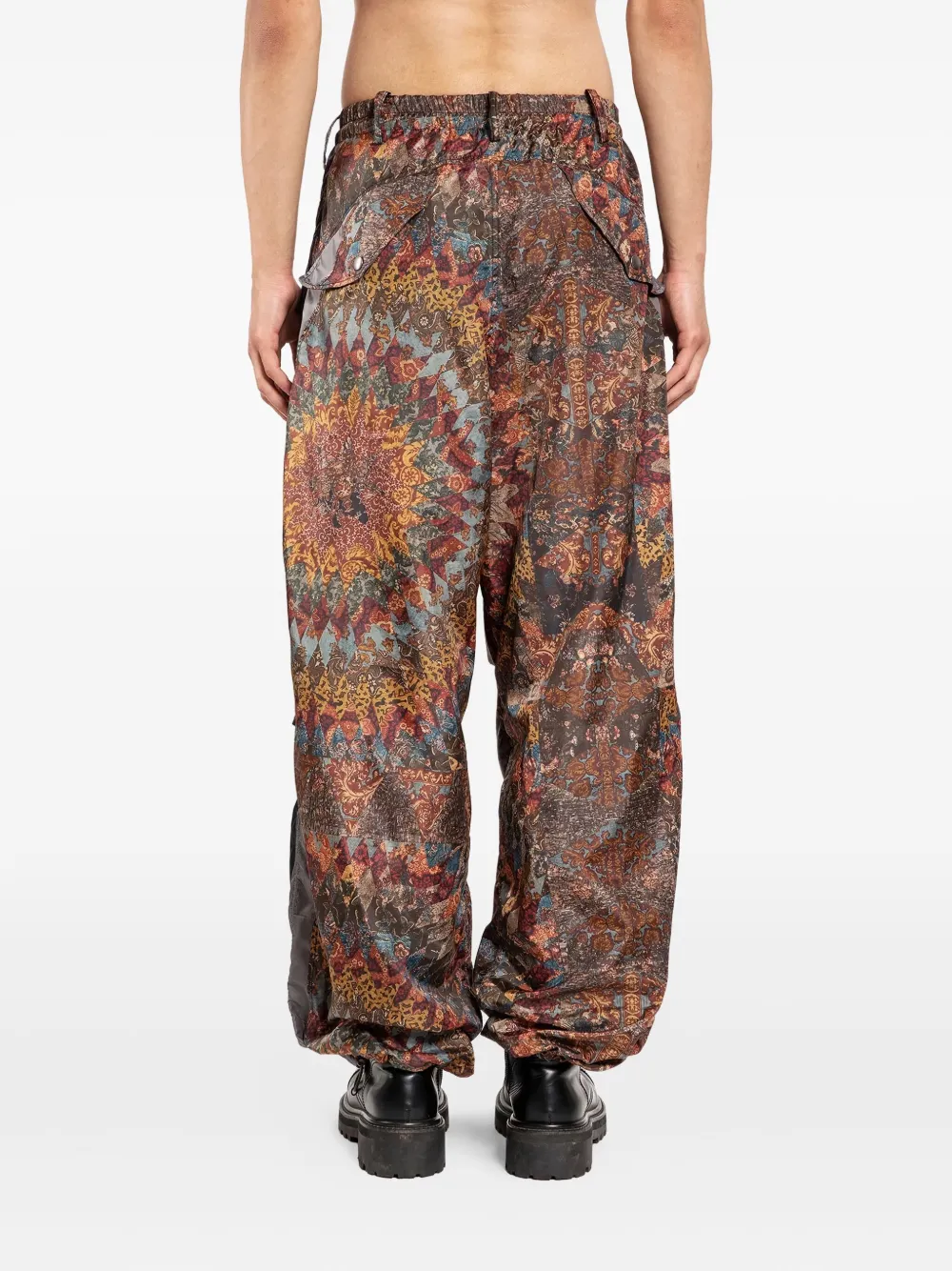 KHOKI Broek met wijde pijpen Bruin