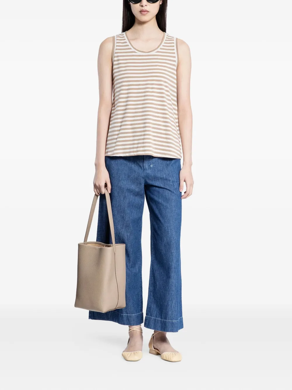 'S Max Mara Erbert striped cotton tank top | Vests & Tank Tops | Image 2