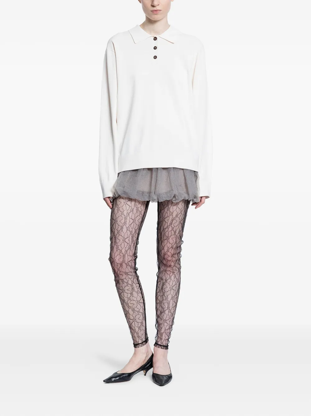 The Garment Dream lace-pattern leggings | Leggings | Image 2