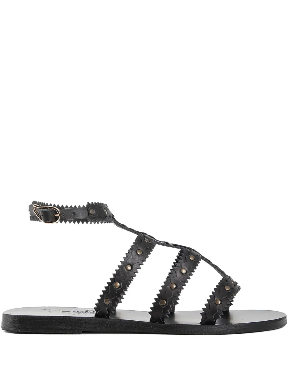 Ancient Greek Sandals Maska Studded Sandals In Black