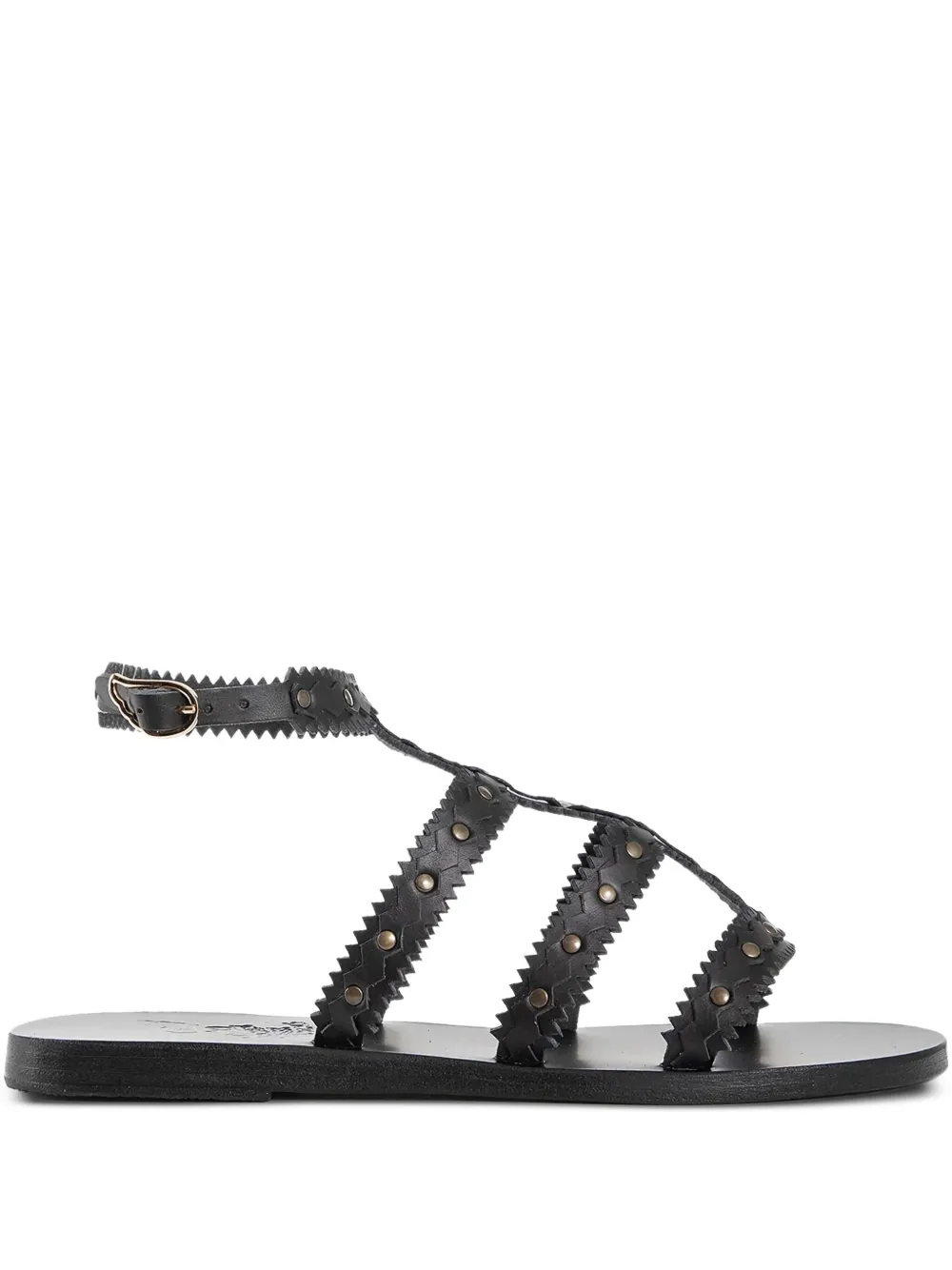Ancient Greek Sandals Maska studded sandals Black